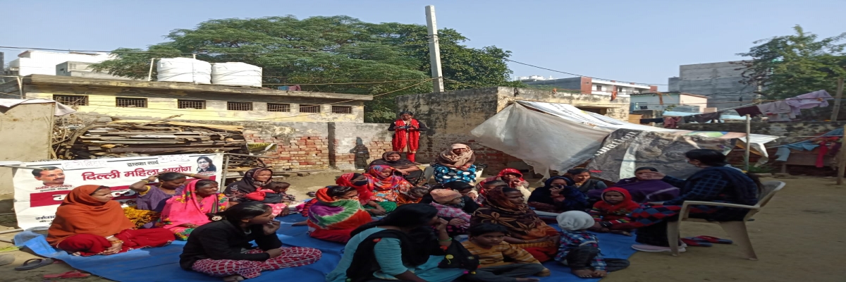 Community Meeting (Domestic Violence, labour card women Helpline)